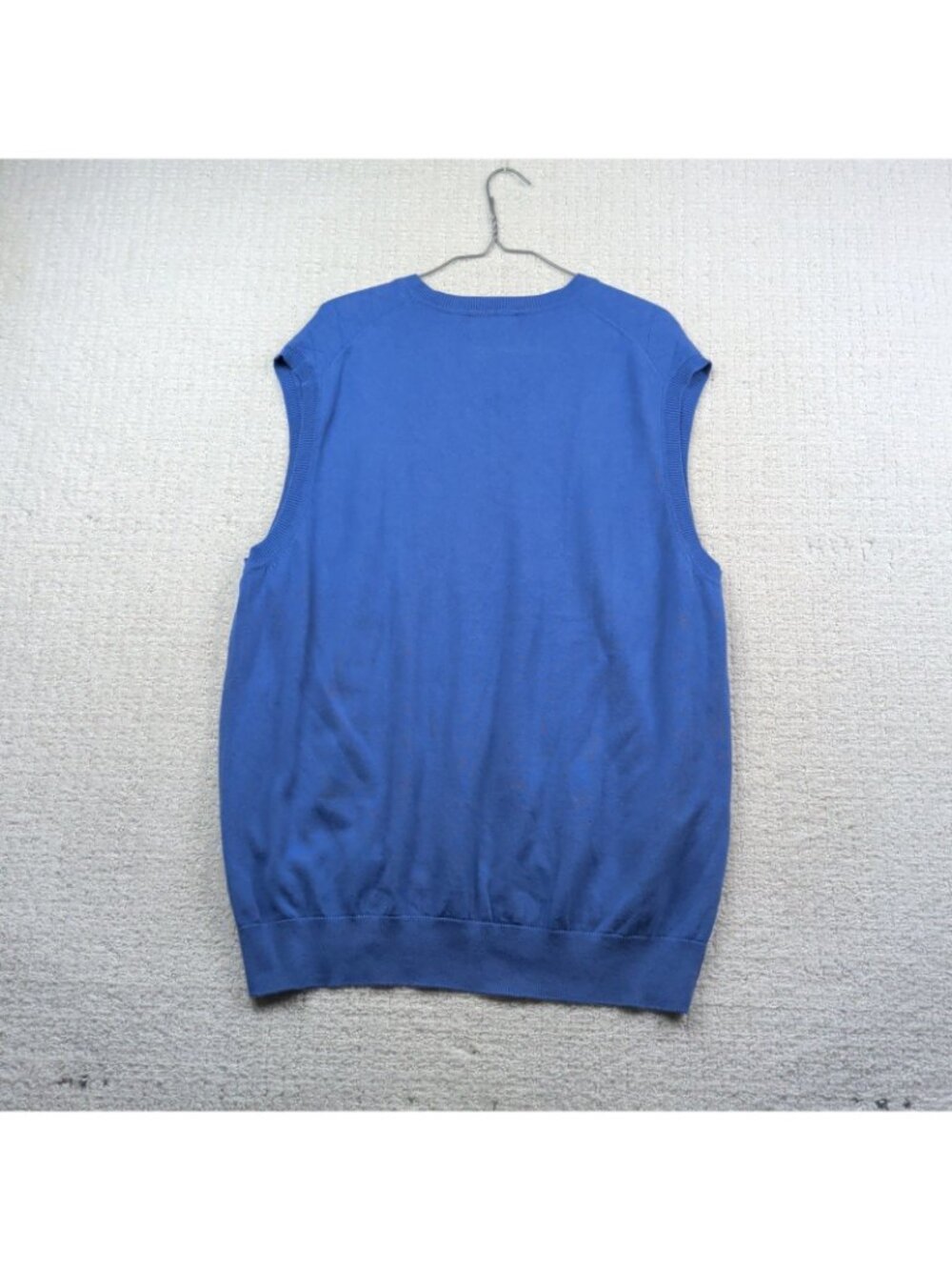 Alan Flusser Sleeveless Golf Sweater Knit Argyle Vest Men Sz XXL Preppy Retro - Picture 8 of 8